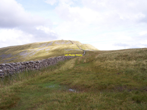 Photo 6"x4" The rough grassy path follows the stone wall over the ridge of Whernside Chapel-le-Dale c2010