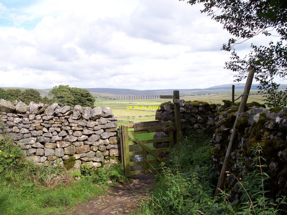 Photo 6"x4" Sign for bridleway to Winterscales at Bruntscar Chapel-le-Dale c2010