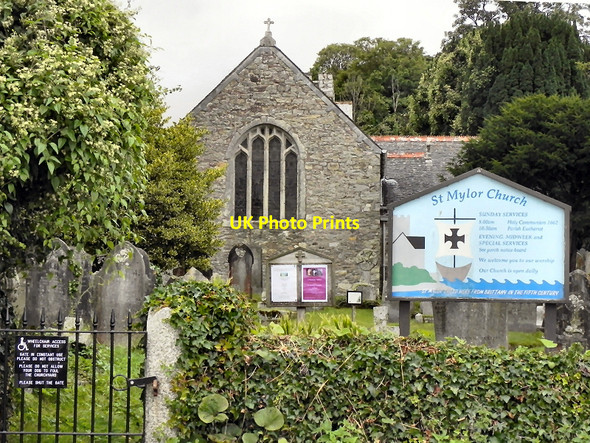 Photo 6"x4" St Mylor Church Mylor Churchtown c2010