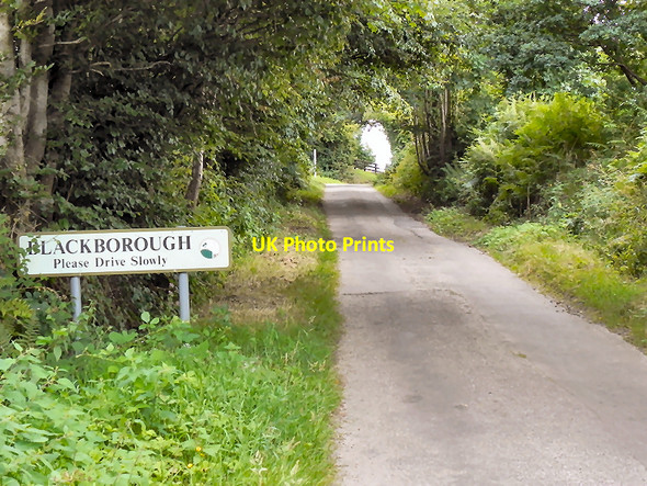 Photo 6"x4" Approaching Blackborough from the north Blackborough\/ST0909 c2010