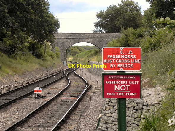 Photo 6"x4" Swanage Railway, Bridge at Harman's Cross Harman's Cross c2010