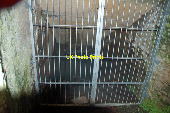 Photo 6"x4" Gate barring further access, inside the fan house, No1 Mine, Raasay Inverarish c2010