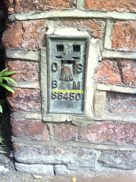 Photo 6"x4" Benchmark on #46 High Street Sheerness c2010