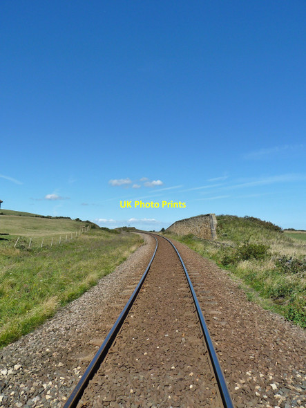 Photo 6"x4" Cleveland railway line, Huntcliff Brotton c2010