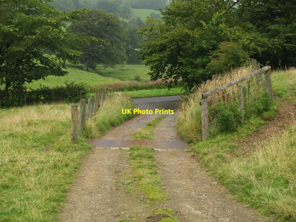 Photo 6"x4" Entrance to High Banks and cattle grid Kirkcudbright c2010