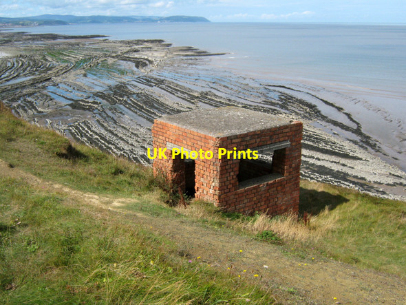 Photo 6"x4" Disused lookout post on the West Somerset Coastal Path Lilstock c2010