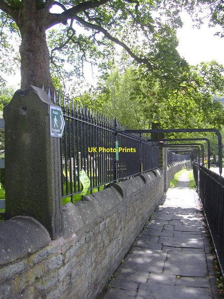 Photo 6"x4" Path from Church Lane, Whalley, Lancashire Whalley c2010