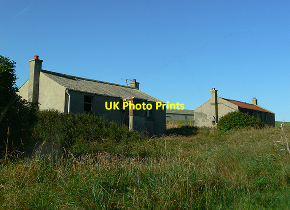Photo 6"x4" Derelict Cottages Adjacent to Walliwall Quarry Kirkwall c2010