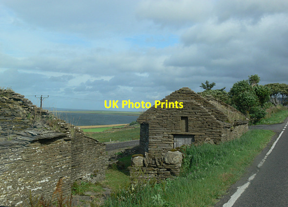 Photo 6"x4" Derelict Buildings near Curister Quarry Cursiter c2010