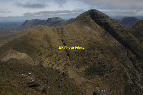 Photo 6"x4" Beinn Alligin from Tom na Gruagaich Alligin Shuas c2010