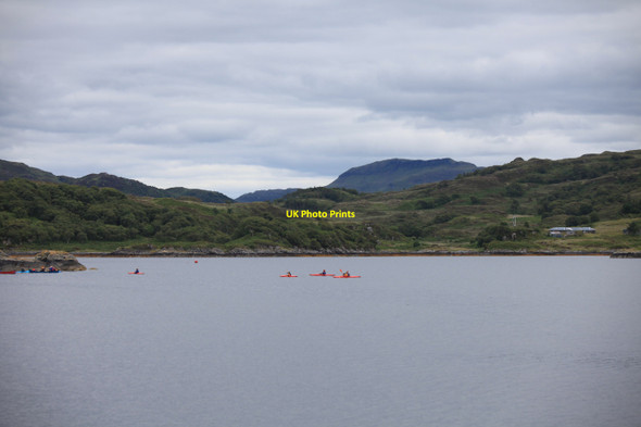 Photo 6"x4" Sea Kayakers in Loch na Droma Buidhe Glenborrodale c2010