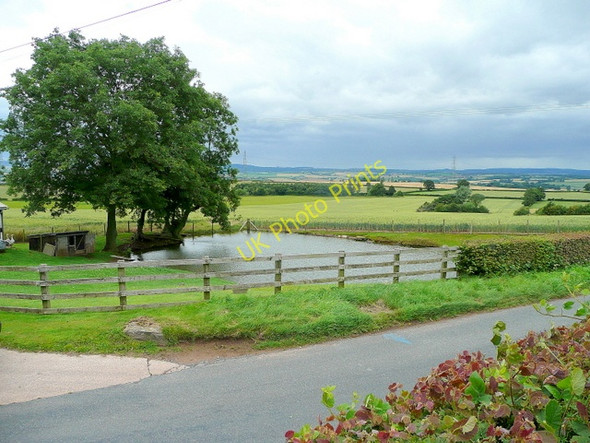 Photo 6"x4" Pond and arable land Llangrove c2009