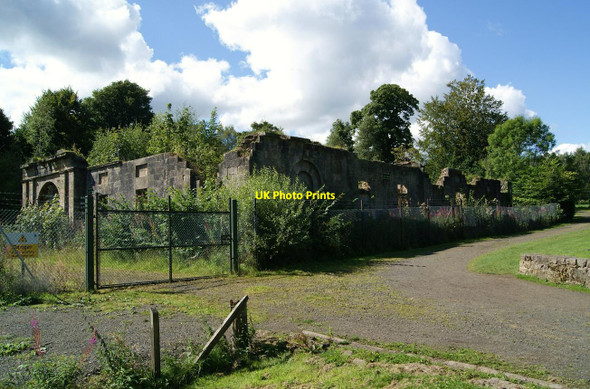 Photo 6"x4" Plean House Stables (ruin) Plean c2010