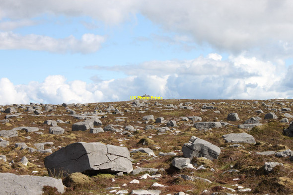 Photo 6"x4" Cuilcagh Mountain Cairn and Landscape Glangevlin c2010