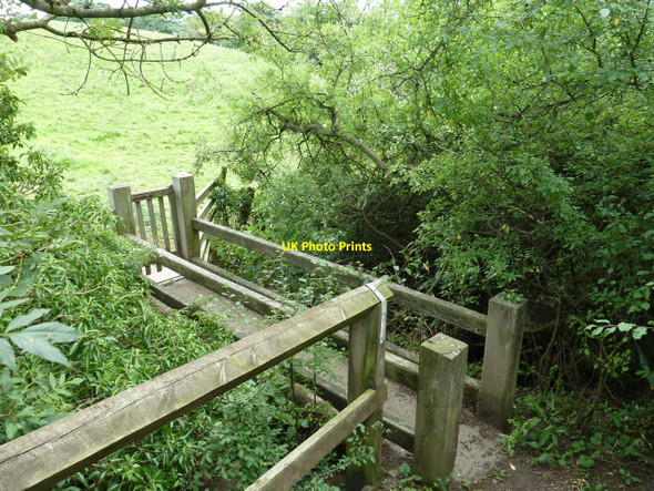Photo 6"x4" Bridge over Stream, West Rounton West Rounton c2010