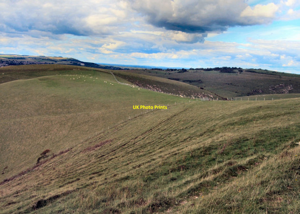 Photo 6"x4" Mount Caburn Fort Beddingham c2010