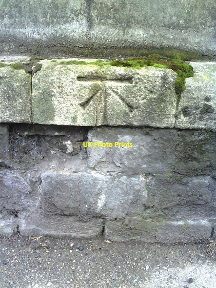 Photo 6"x4" Benchmark on Bath Road wall near entrance to Arno's Vale Cemetery Arno's Vale c2010