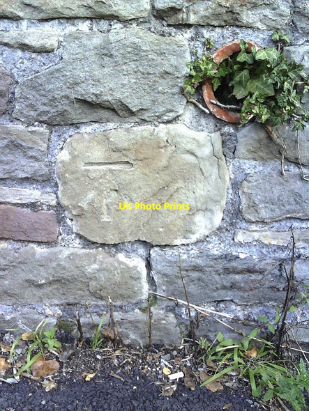 Photo 6"x4" Benchmark on wall of road within Arno's Vale Cemetery Arno's Vale c2010