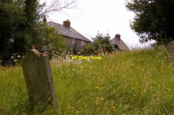 Photo 6"x4" Graveyard, St Peter & St Paul, Mottistone, Isle of Wight Mottistone c2009