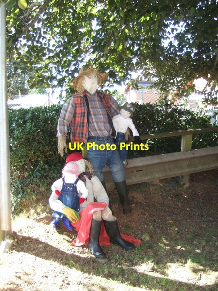Photo 6"x4" Scarecrows at Culmstock Culmstock c2010