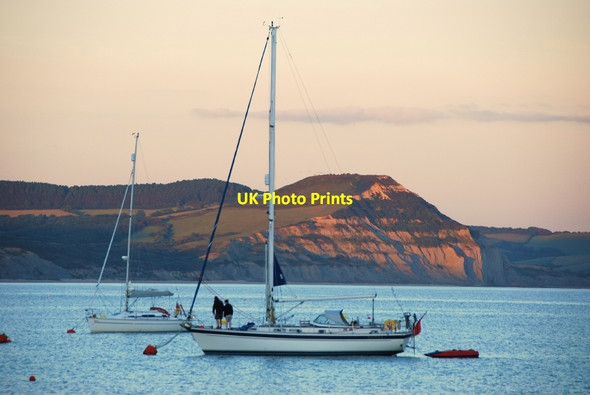 Photo 6"x4" Golden Cap from Lyme Regis Chideock c2010