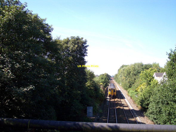 Photo 6"x4" The Liverpool Manchester railway from Stoney Lane bridge Prescot c2010