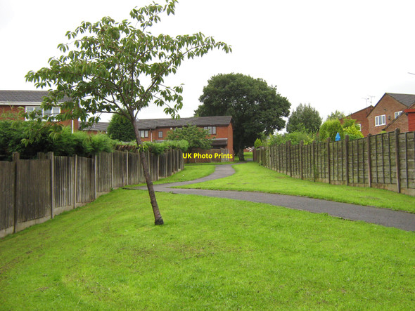 Photo 6"x4" Footpath to grassy area Biddulph c2010