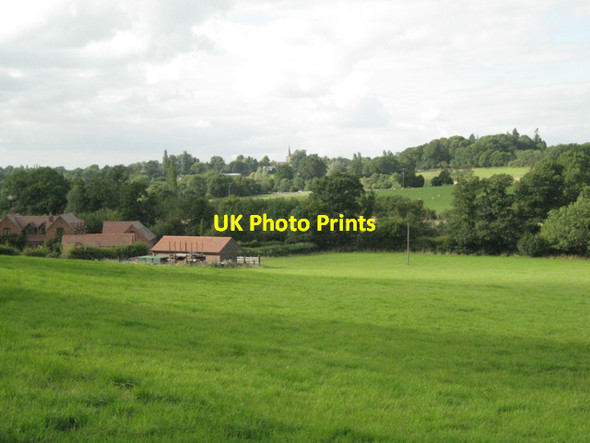 Photo 6"x4" View north across the Tapster valley Copt Green c2010