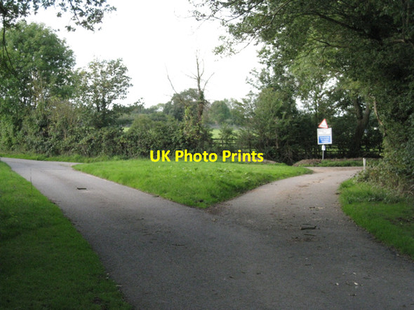 Photo 6"x4" Hole House Lane bears right Copt Green c2010