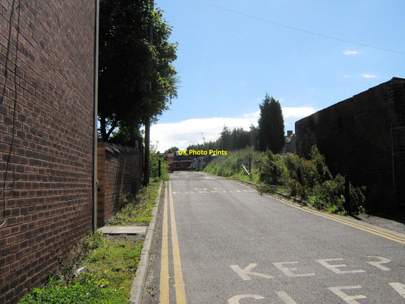 Photo 6"x4" Lane to Moorlands Court Biddulph c2010