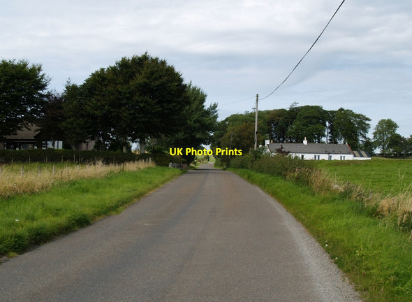 Photo 6"x4" Road past Whiteneuk towards Clarebrand. Old Bridge of Urr c2010