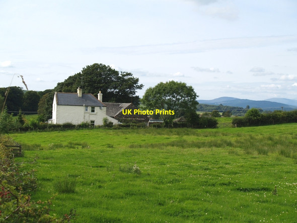 Photo 6"x4" Over the field to Upper Burnside Crossmichael c2010