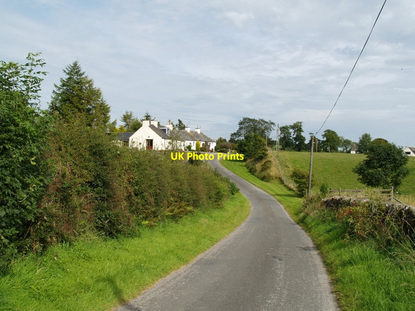 Photo 6"x4" Road past Ringanwhey Townhead of Greenlaw c2010