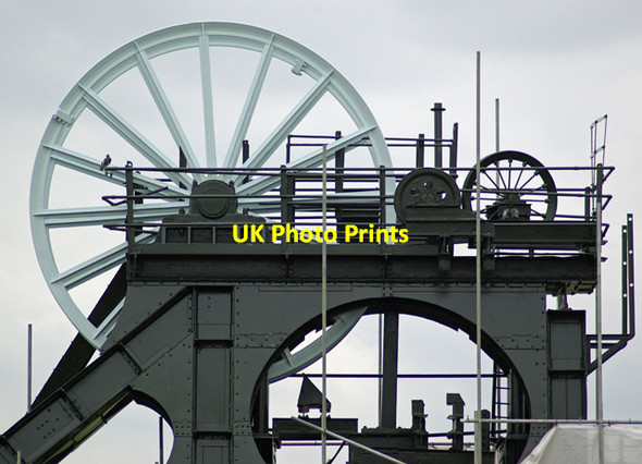 Photo 6"x4" Pleasley pit south headstock New Houghton\/SK4965 c2010