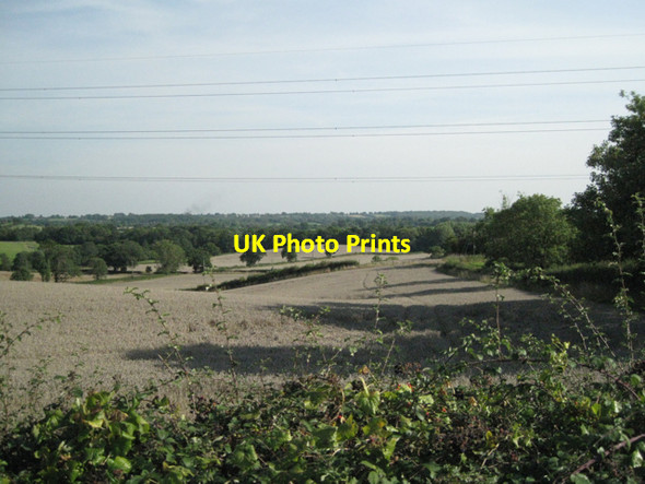 Photo 6"x4" Fields east of Ireland's Farm Buckley Green c2010