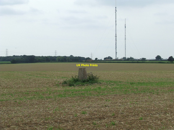 Photo 6"x4" Trig Point Assington c2010