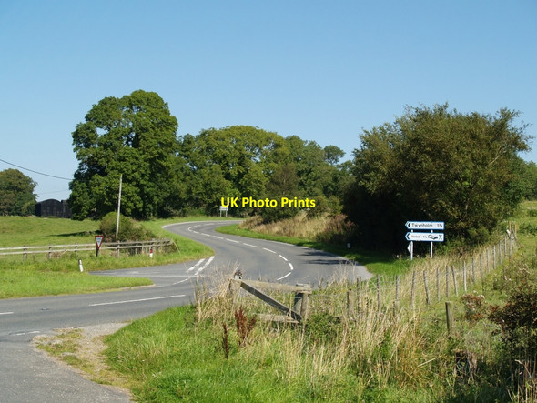 Photo 6"x4" A755 junction near Compstonend Kirkcudbright c2010