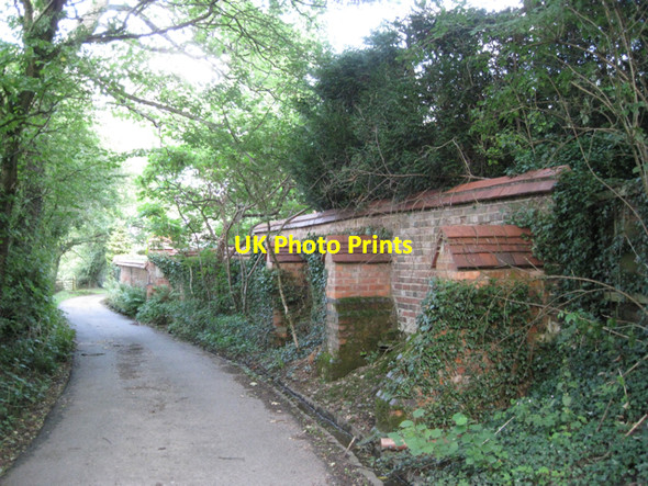 Photo 6"x4" Boundary wall, Hole House Farm Lapworth c2010