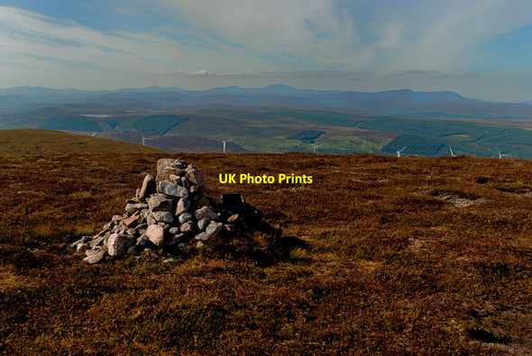 Photo 6"x4" Summit of Ben Horn Ben Horn c2010