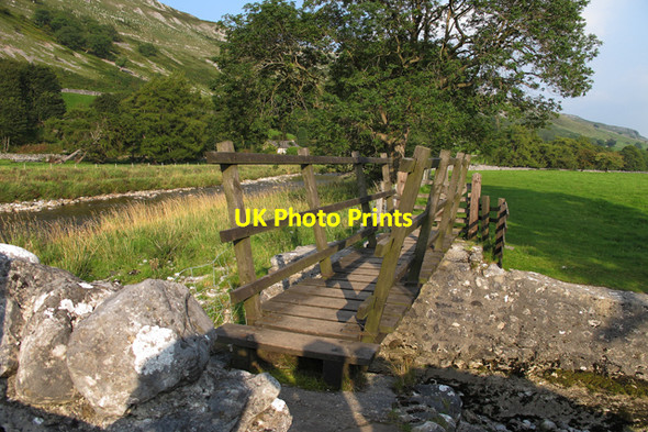 Photo 6"x4" Footbridge  below Arncliffe Cote Hawkswick c2010