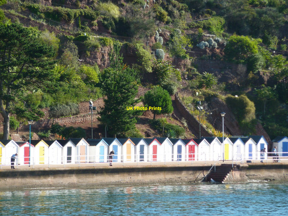 Photo 6"x4" Beach Huts, Goodrington Park Paignton c2010