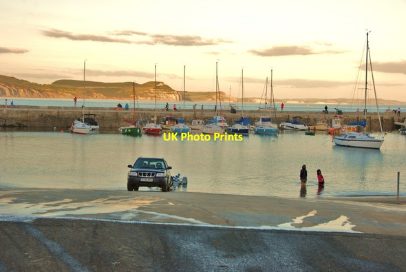 Photo 6"x4" Lyme Regis Harbour Lyme Regis c2010