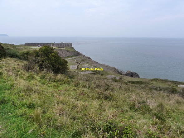 Photo 6"x4" Brean Down Fort and site of old Nissen Huts Brean c2010