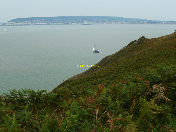 Photo 6"x4" Looking towards Weston above Fiddler's Point, Brean Down Clarence Park c2010