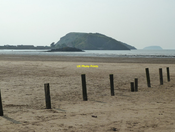 Photo 6"x4" Beach at Uphill, with Brean Down in the background Uphill\/ST3158 c2010