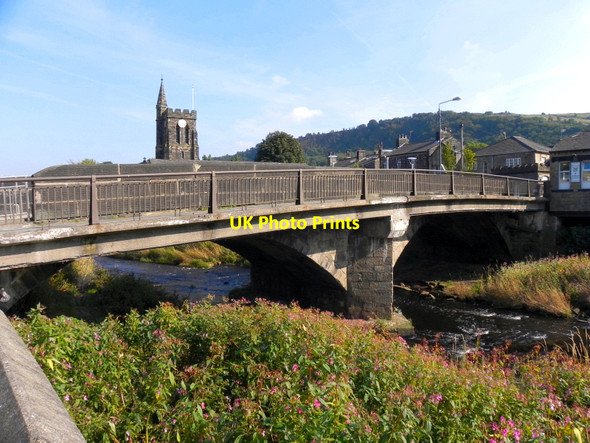 Photo 6"x4" River Calder Bridge Mytholmroyd c2010