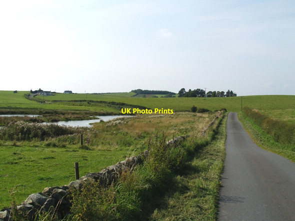 Photo 6"x4" Road and new Corra Pond Castle Douglas c2010