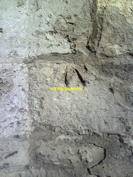 Photo 6"x4" Worn benchmark on wall of Longwall Street Oxford\/SP5106 c2010