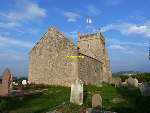Photo 6"x4" The old St. Nicholas's church, Uphill Uphill\/ST3158 c2010