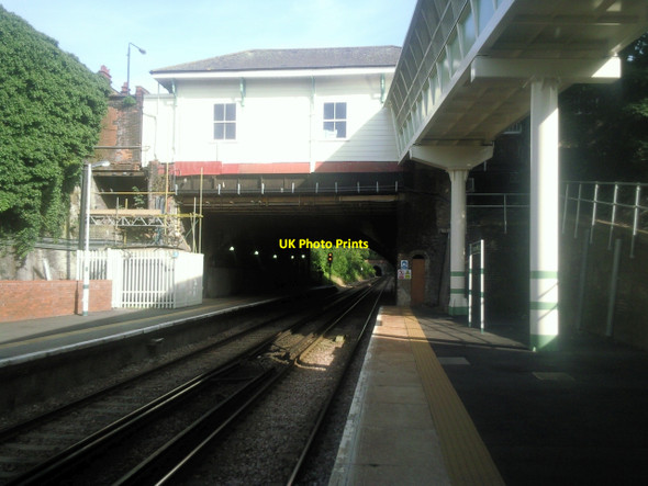 Photo 6"x4" Streatham Hill station looking towards Leigham Tunnel Streatham c2010